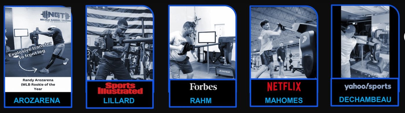 Press: Men's Health, Sports Illustrated, Forbes, Netflix, Yahoo Sports